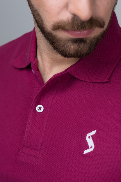 Close-up of Vivacious Classic Polo material, highlighting soft and breathable fabric for summer comfort.