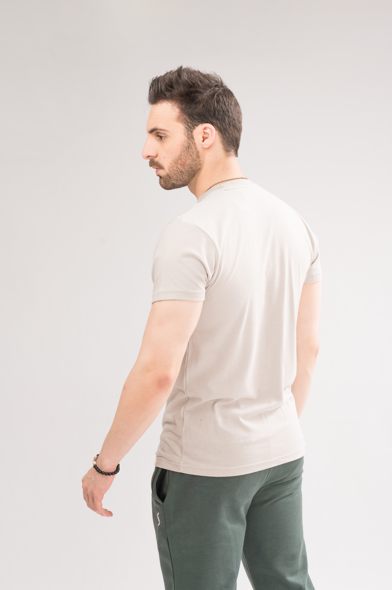 Men’s Cloud Regular Fit T-Shirt back view, displaying the classic design and smooth finish.