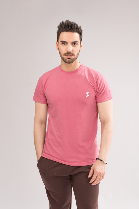 Men’s Rapture Rose Regular Fit T-Shirt front view, featuring short sleeves, crew neck, and printed logo for a stylish look.